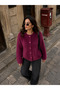 Midi Fur Coat with Scarf Accessory - 3