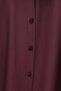 Balloon Cuff Short Poplin Shirt - Burgundy - 8