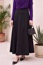 Imported Lycra Crepe Fabric Kilos Bell Skirt - Black - 4