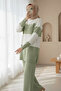 Half-Neck Knitwear Suit