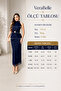 Accessory Detailed Halter Tie Collar Glittery Maxi Dress - 2