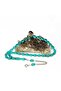 Turquoise Inspired Steel Tassel Clasp Amber Prayer Beads (7*11 mm) - 5