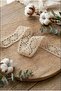 1 Meter Cream-Raw Cotton Erkoç Model Lace-Kopanaki Ribbon, 4 cm Width No:1083 - 2