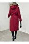 Plush Inside Stable Hooded Tunnel Laced Long Coat - 6