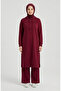 Two-Thread Hooded Two-Piece Suit 3084-01 Cherry - 3