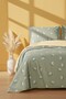 Green Daisy Breathable Cotton Single Duvet Cover Set