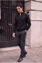 Bardem Braided Half Zip Men's Knit Sweater - Black - 5