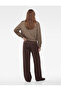 Comfortable Fit Pleated Pocketed Balloon Cut Fabric Trousers - 4