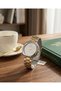 Women's Wristwatch 31 mm Double Color Steel Band Square Case Patterned Stylish Watch - 5