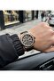 Function Men's Wristwatch 44 mm Multi-Function Black Steel Band Quartz - 2