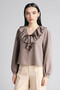 Checkered Waffle Textured Blouse G9787Ax26Sp - 3