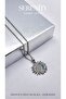 Moon Sun Single Chain Non-Magnetic Steel Necklace - 3