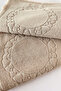 Tassel Lace Foot Towel (50 X 70) cm 2-Piece - Beige - 3