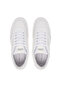 Men's Leather Laced Comfortable Sole Flat Model White Sneaker - 4