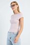 Basic Madonna Collar Slim Fit Blouse - 4