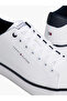 حذاء رياضي رجالي باللون الأبيض والأزرق الداكن TH HI VULC CORE LOW LEATHER - 2