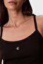 Women's Brand Logo Black Bustier Suitable for Daily Use - 2