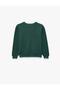 Cotton Long Sleeve Crew Neck Knit Sweater - 3