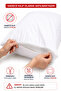 عبوة من 2 أغطية داخلية لوسادة بيضاء بسحاب (2 قطعة) (Mitil - Mattress)