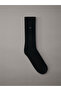 Unisex Brand Logo Black Socks Suitable for Daily Use