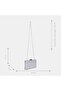 Women's Silver Stone Chain Strap Evening Bag - 7