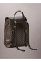 Women's Emblem Aop Mini Backpack with Stylish Modern Design - 4