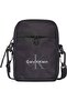 Men's Black Handbag with Brand Logo, Suitable for Daily Use