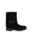 Women's Black Buckle Accessory Boots - 2