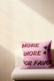 More Amore Por Favor Written Pink 2-Piece Double-Sided Decorative Throw Pillow Cover Set - 3