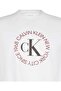 Men's Regular Fit Logo Printed Short Sleeve Cotton White T-Shirt - 2