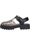 Women's Stylish Looking Black Sandals with Brand Logo, Comfortable Sole, Suitable for Daily Use - 5