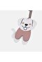 Leather Charm with White Dog Figure - 6