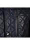 Men's Navy Blue Quilted Leather Jacket - 3