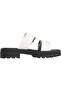 Women's Brand Logo, Stylish Appearance, Comfortable Sole, White Slippers Suitable for Daily Use
