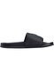 Men's Brand Logo Black Slippers Suitable for Daily Use