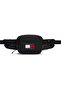 Men's Black Waist Bag with Brand Logo, Suitable for Daily Use