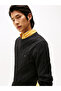 Men's Brand Logo Cotton Black Sweatshirt Suitable for Daily Use - 2