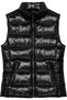 Women's Brand Logo Full Zipper Stylish Appearance Black Vest Suitable for Daily Use