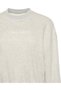 Women's Brand Logo Printed Crew Neck Long Sleeve Stylish Gray Sweatshirt Suitable for Daily Use - 2