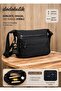 Women's Black Clinker Messenger Bag