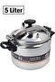 Silver aluminum pressure cooker