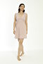 Kasin Lace Detailed V-Neck Viscose Nightgown / Powder 10640 - 3