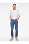 Regular Waist Pocketed Cotton Slim Fit Jean Trousers - Brad Jean