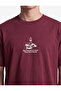 Regular Fit Short-Sleeved Crew Neck Cotton Printed T-Shirt - 4