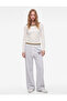 Ruffled Knitwear, Regular Waist, Lace-Up, Pocketed, Printed, Wide-Leg Sweatpants