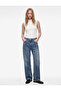 Low-Waist Comfortable Fit Cotton Straight-Leg Pants - Straight Fit Jeans - 2