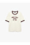 Cotton Regular Fit Color Contrast Piping Short Sleeve Crew Neck Printed T-Shirt - 5