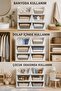 Stackable Clothing Organizer with Sliding Shelf System for Inside the Closet White 6 Pieces - 2