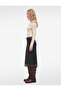 Zebra Patterned Midi Tulle Pencil Skirt - 3