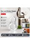 Door Window Stopper Silicone – 4-Pack Wall Protector Bumper, Anti-Collision Behind Door, Shock Absorbing Stopper